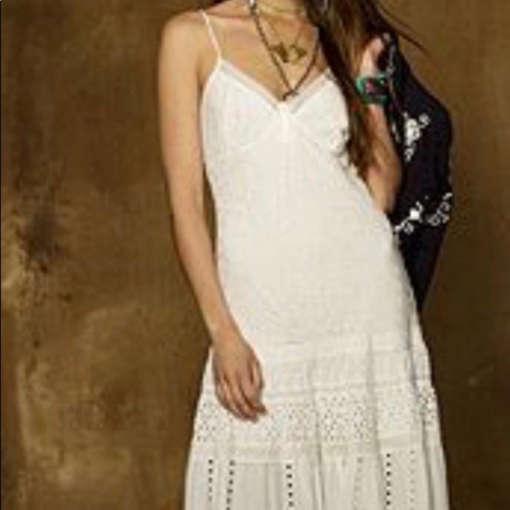 Ralph Lauren Eyelet Embroidered Maxi Dress